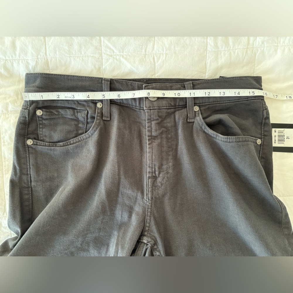 NWT 7 for all mankind, Men’s Slimmy jean, charcoal, 31 waist - Picture 9 of 12